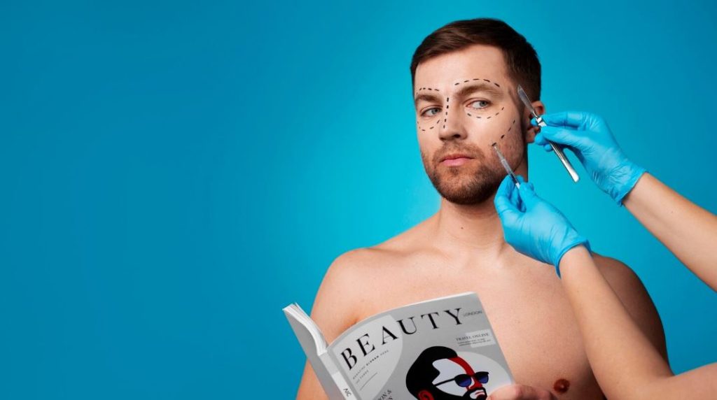 men and microneedling